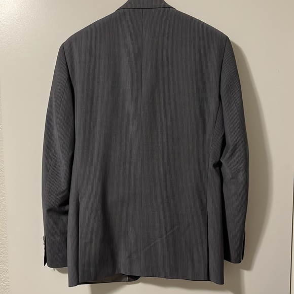 Calvin Klein Gray Pinstripe 2 Piece Suit - Picture 4 of 6